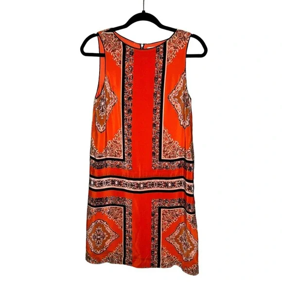 open lace back dress Perfect Orange Bandana Hoodie Dress main image 0